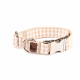 Collar Click Vichy Beige de BDEBRUNO para perros