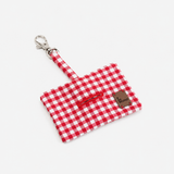 Porta-bolsas Vichy Rojo de BDEBRUNO para perros