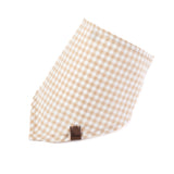 Bandana Vichy Beige de BDEBRUNO para perros
