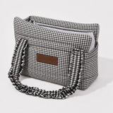 Bolso Transportín Vichy Negro de BDEBRUNO para perros
